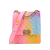 2020 bestseller Wholesale fashion PVC Women Colorful Candy Handbag Shoulder Bag Mini rainbow Jelly Bag hot sellers 1 buyer
