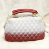 Hot sale pvc crossbody rainbow jelly ladies tote bag handbags for women luxury 2020 frosted diagonal package 